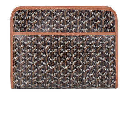 Goyard Jouvence GM Toiletry Bag, &pound;950, Accessories, Black/Brown, Canvas, Front view